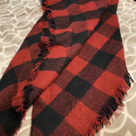 Funky Monkey Buffalo Plaid blanket scarf - Picture 6 of 8